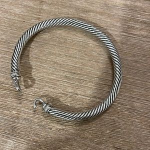 David Yurman - Cable buckle bracelet with diamonds
